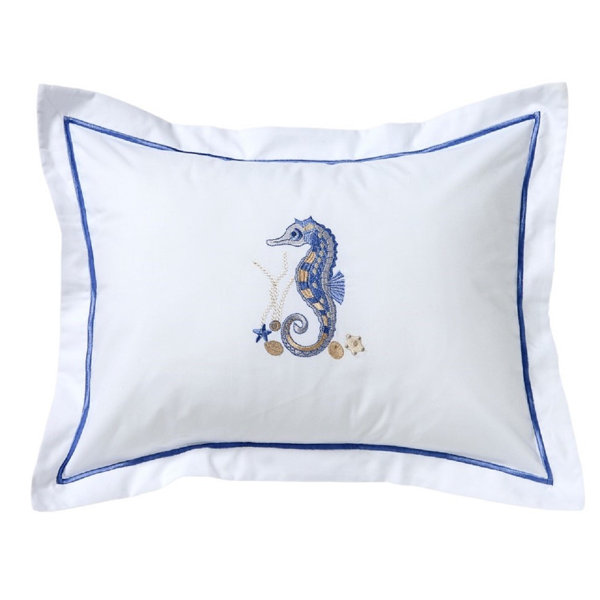 Highland Dunes Snellville Embroidered Cotton Pillow Cover Wayfair